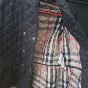 burberry light quilted jacket size 14 big kids